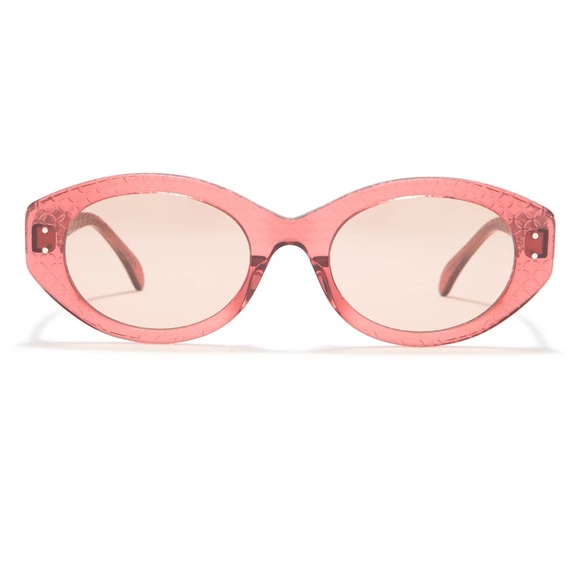 ALAIA PINK OVAL SUNGLASSES AA0026S - Picture 4 of 5